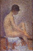 Georges Seurat Flank Stance oil painting reproduction